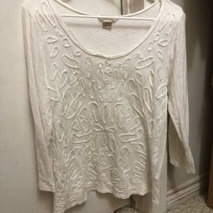 🍄 3 for $18 Lucky brand  tee 3/4 sleeves paisley